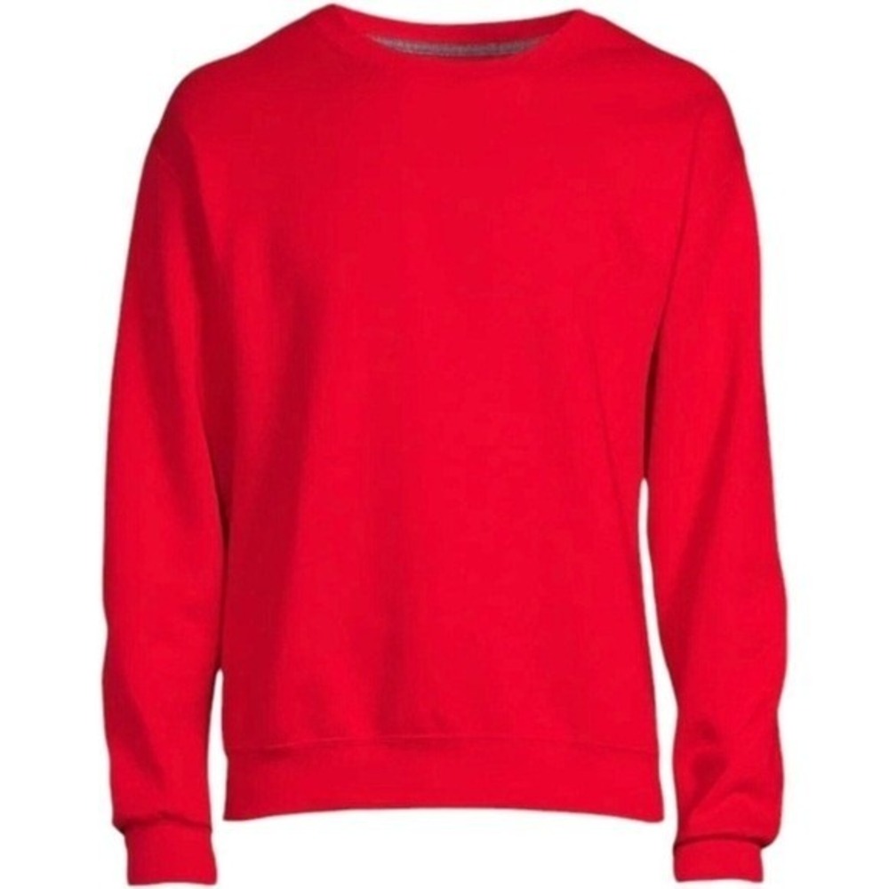 Athletic Works Sweater Mens  Large 42-44 Red‎ Cotton Sweatshirt Pullover Comfort - Picture 4 of 12
